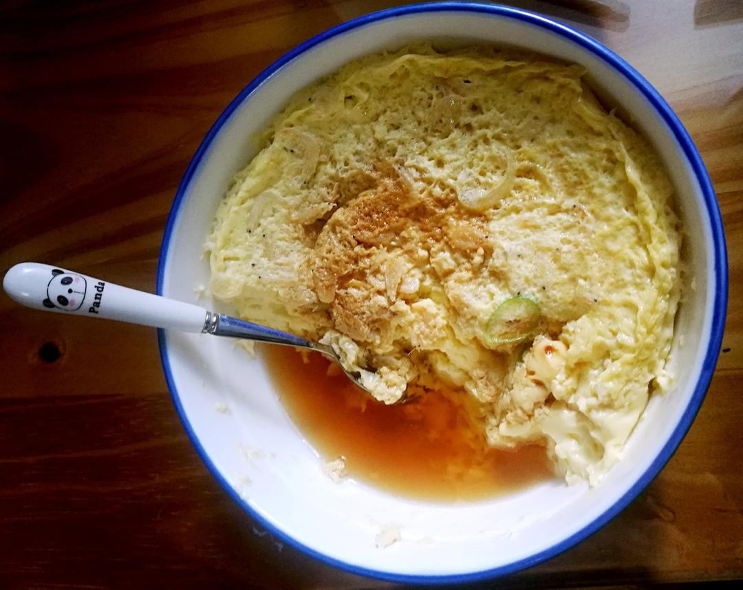 超快手微波炉3分钟虾皮鸡蛋羹