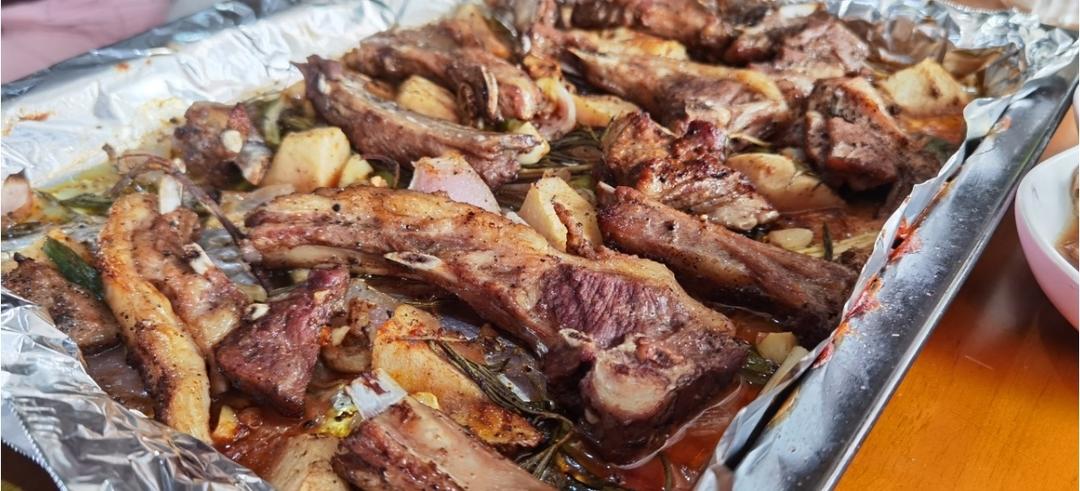 超好吃的烤羊排烤箱版