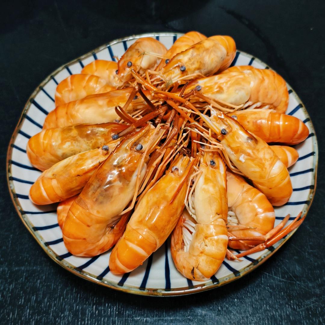 百吃不厌的白灼罗氏虾🦐