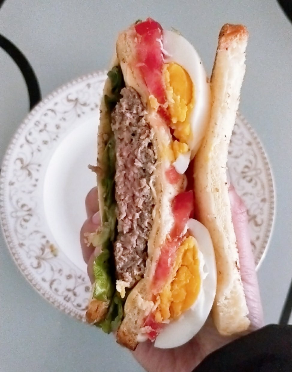 三明治【马蹄肉饼】