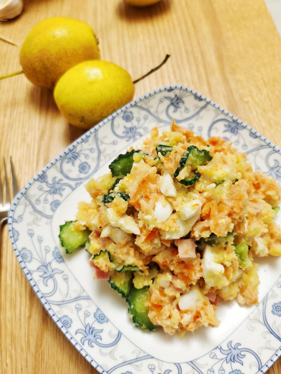 健康蔬菜鸡蛋土豆泥沙拉