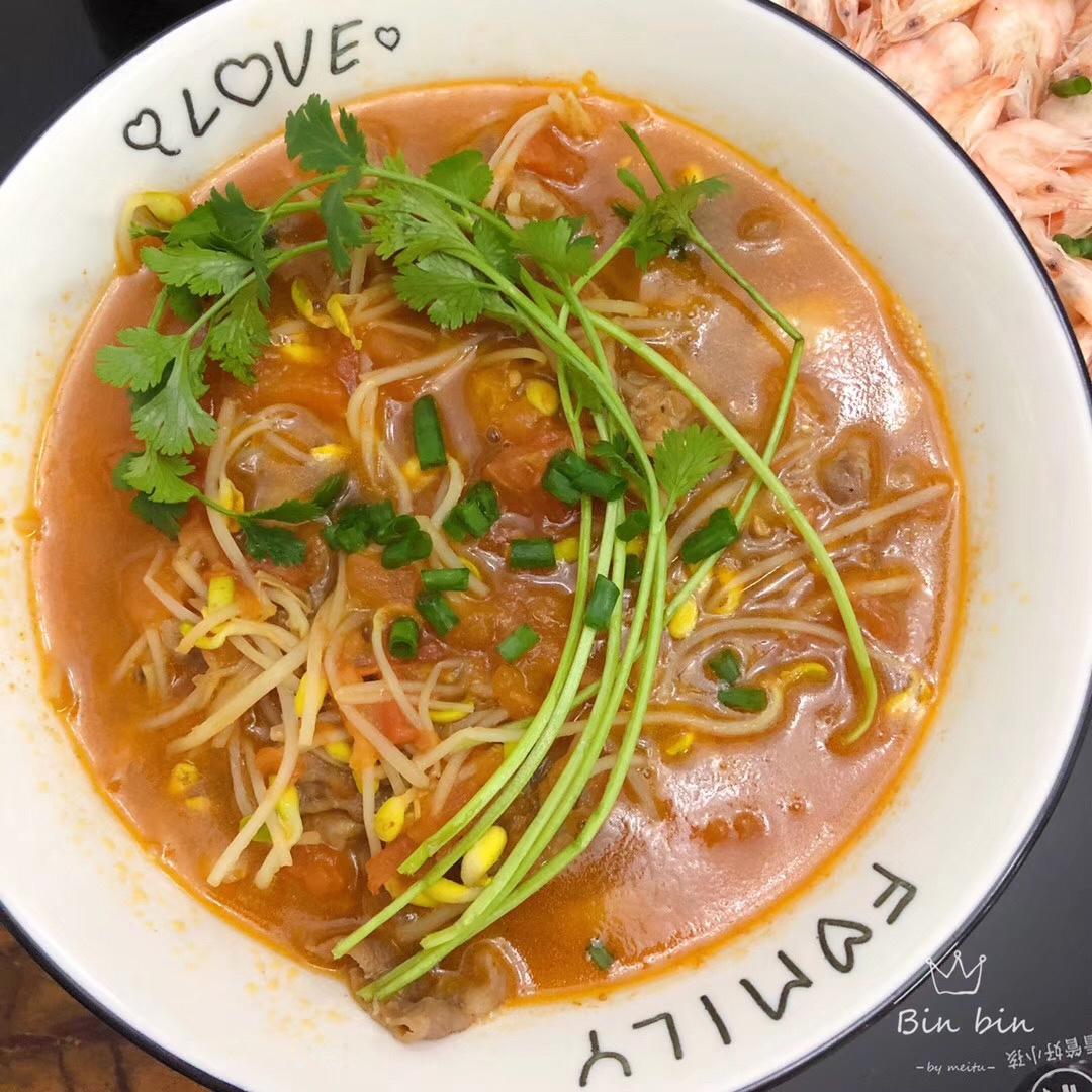 番茄土豆肥牛锅