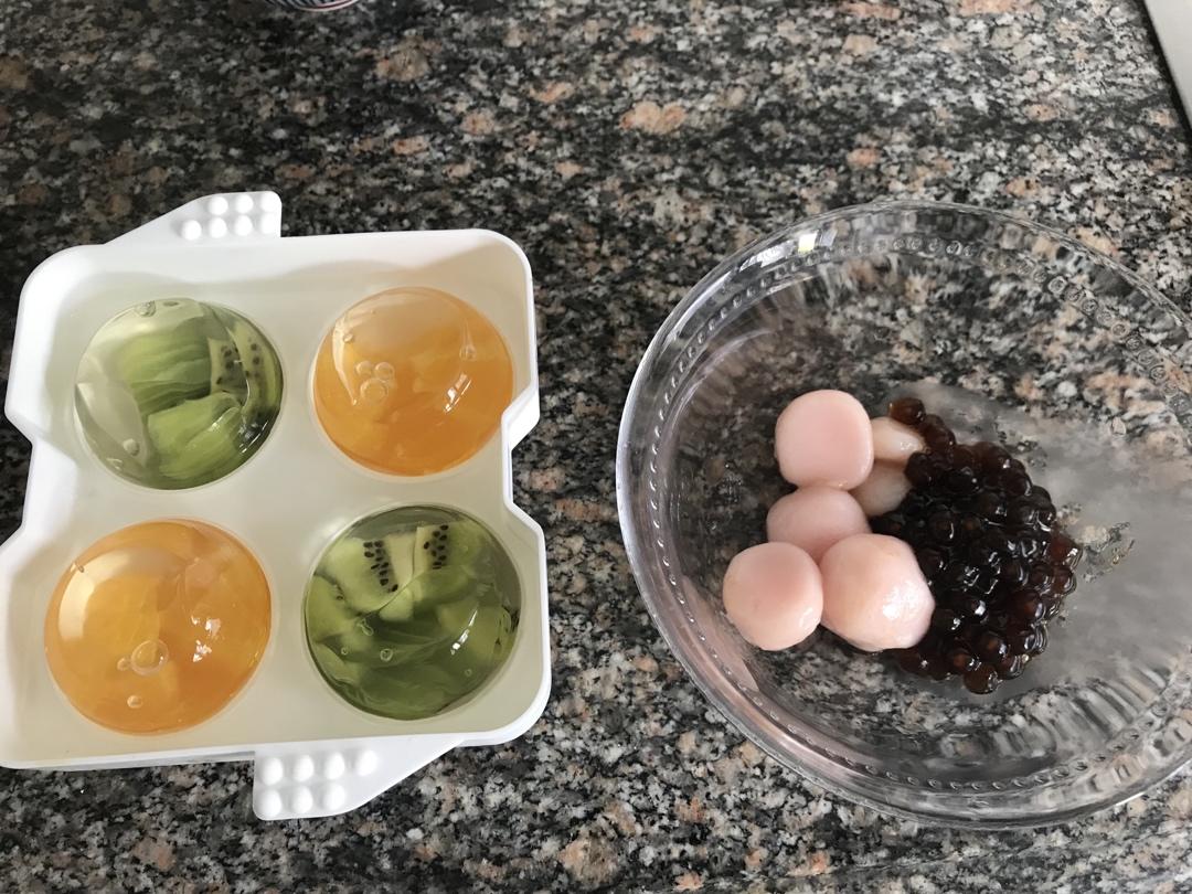 小美白凉粉芒果果冻
