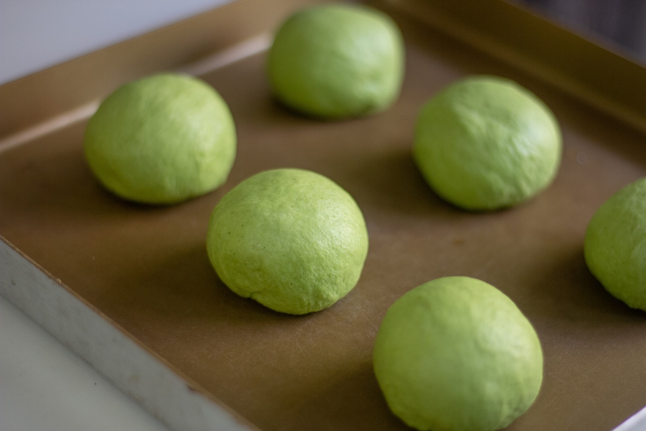 斑斓椰椰乳酪贝果🥥清新治愈搭配🌿的做法 步骤3