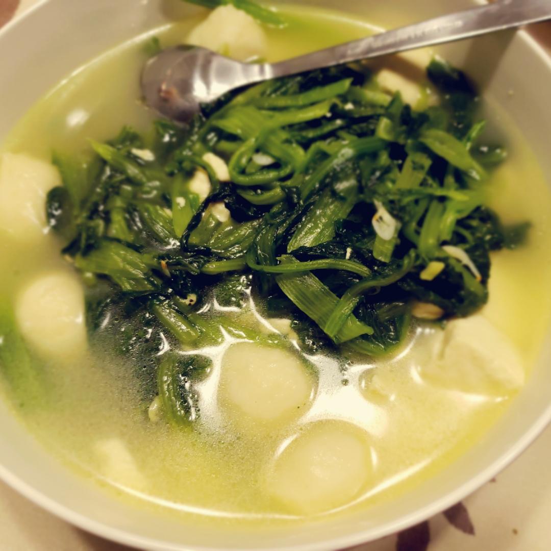 小白菜海米炖豆腐