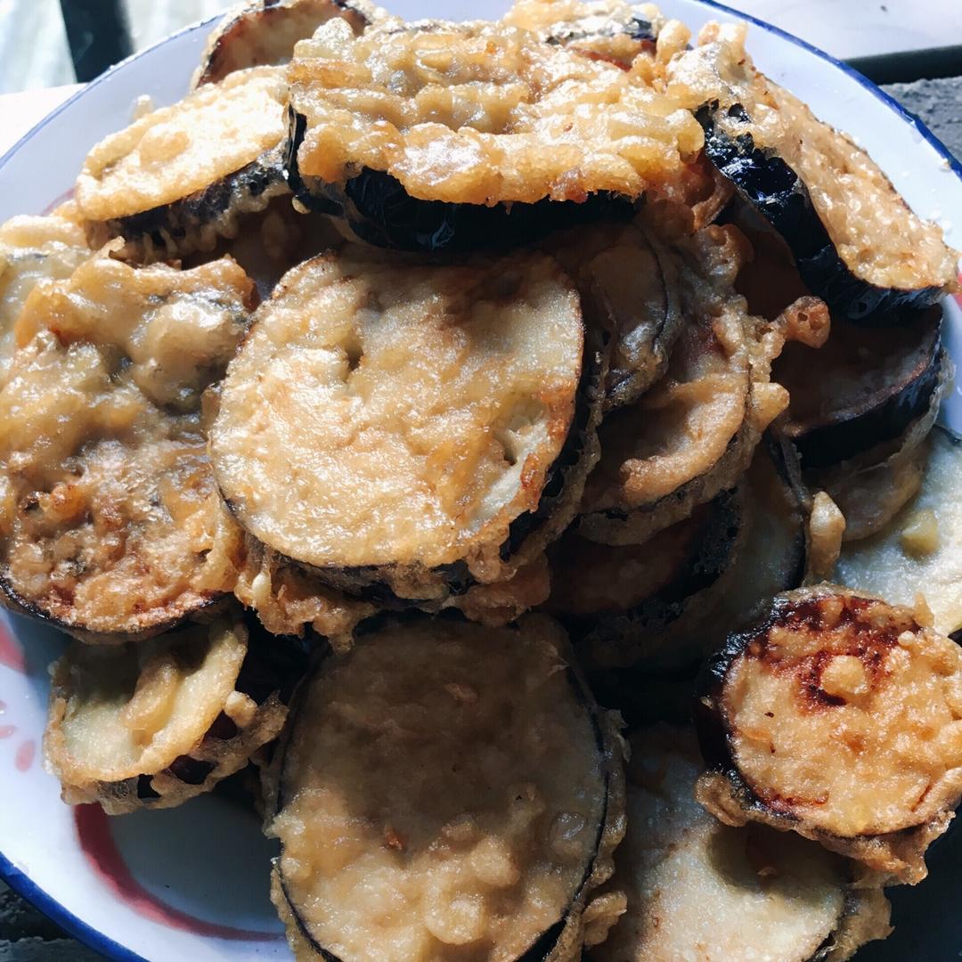 油炸茄子饼