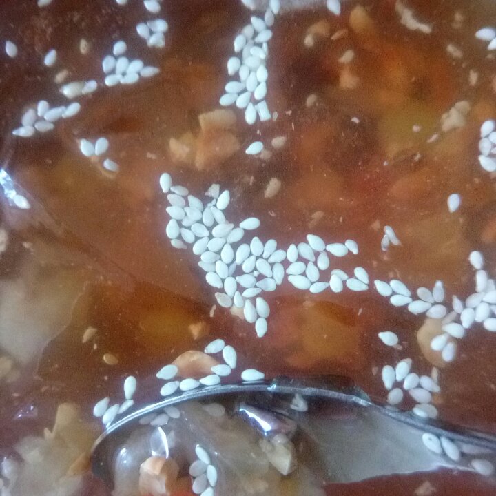 红糖桂花冰粉