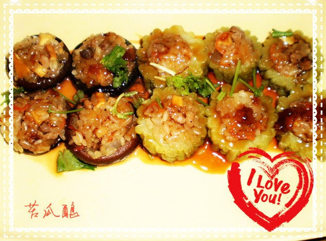 客家糯米酿苦瓜