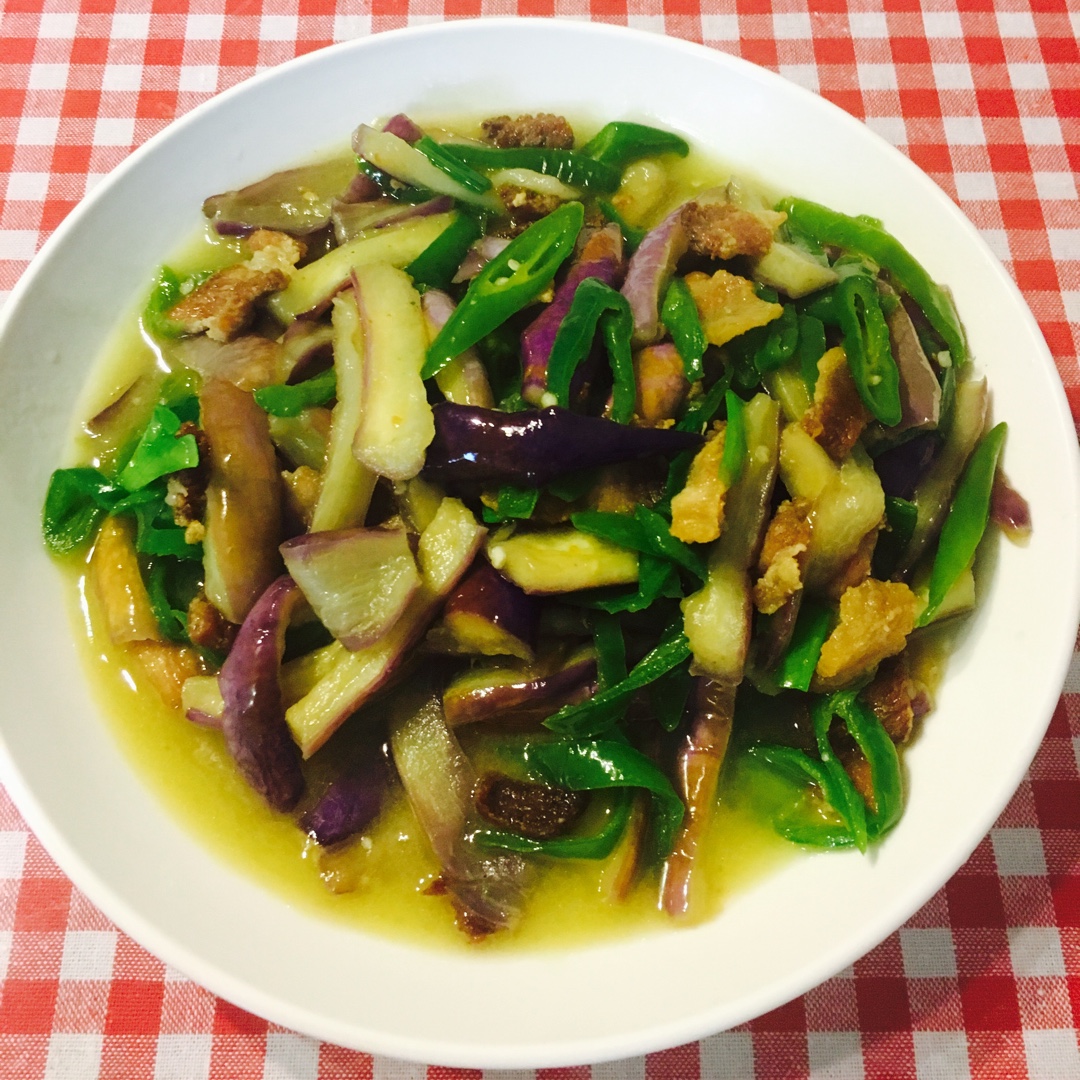 红烧肉沫茄子