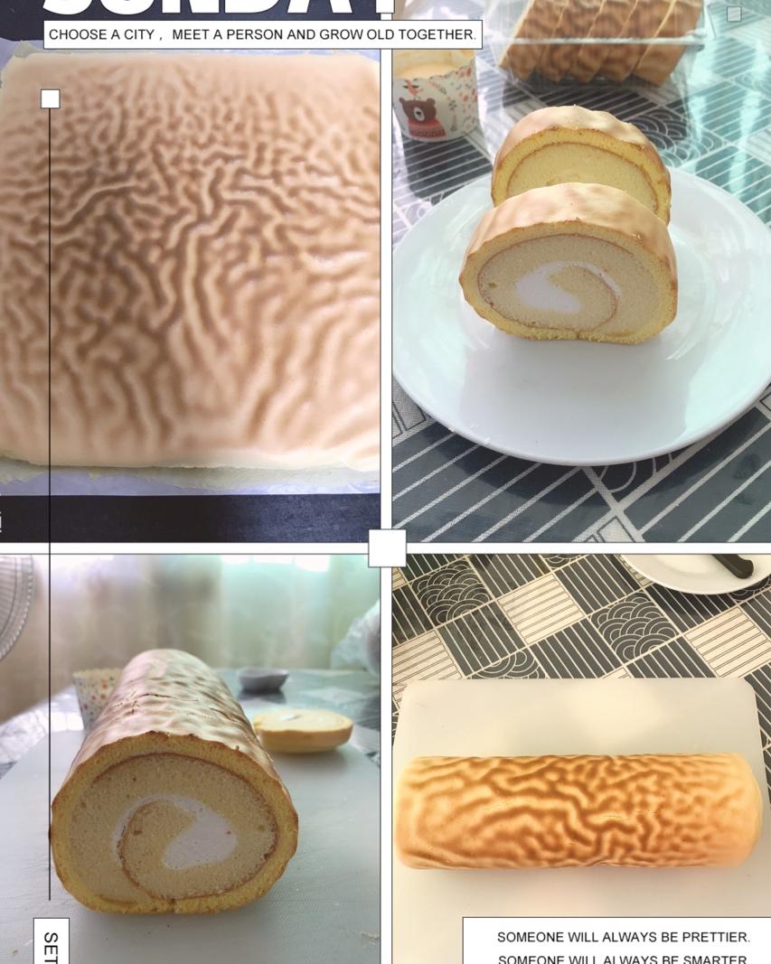 漂亮的虎皮蛋糕卷