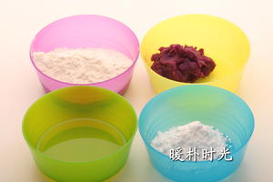 紫薯豆沙酥的做法 步骤2