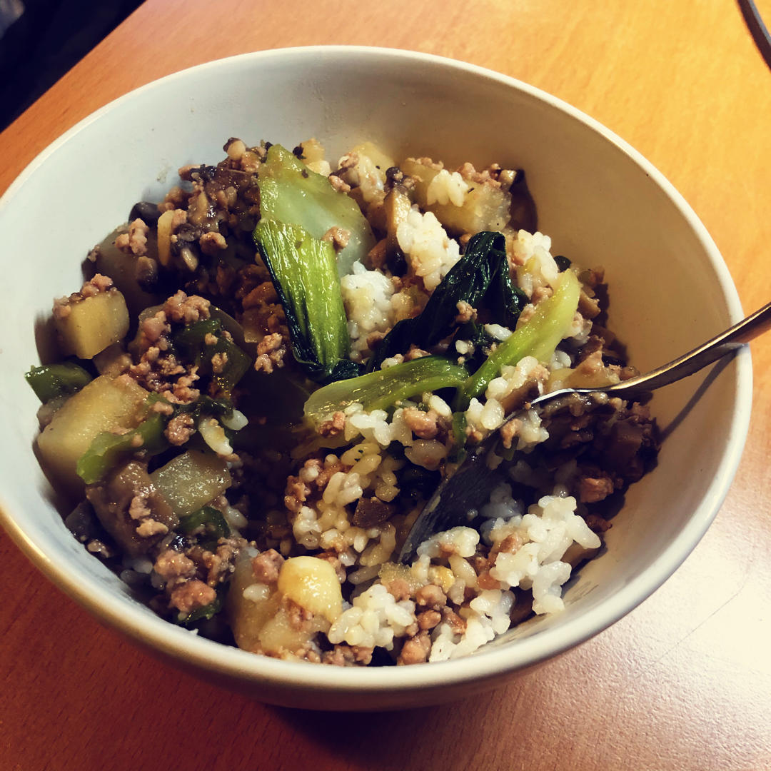 ㊙️香菇土豆肉沫拌饭❗️比外卖还好吃