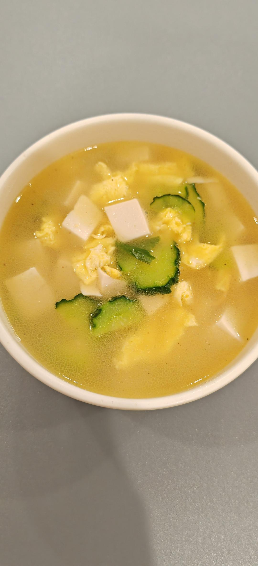 减脂黄瓜豆腐汤（转）