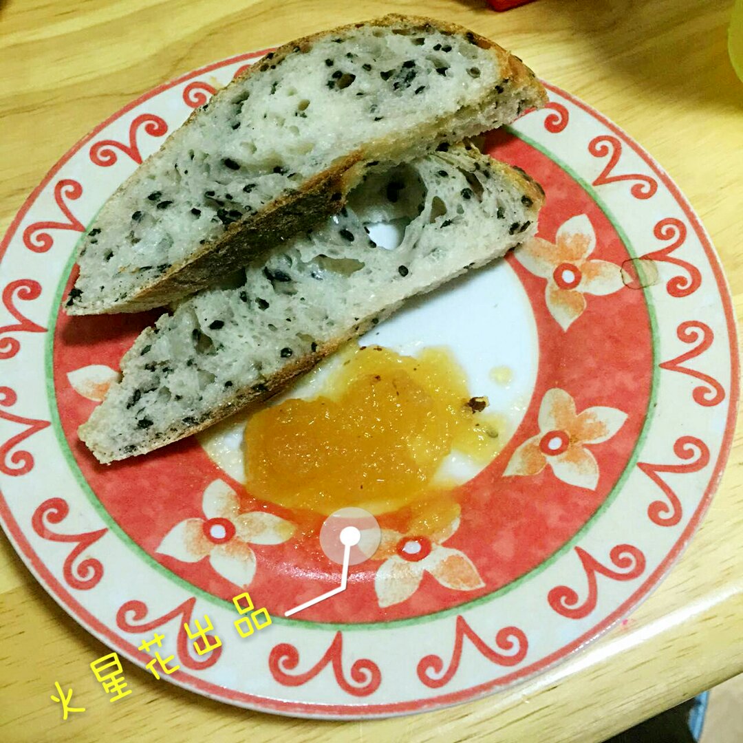 健康黑芝麻面包（免揉）