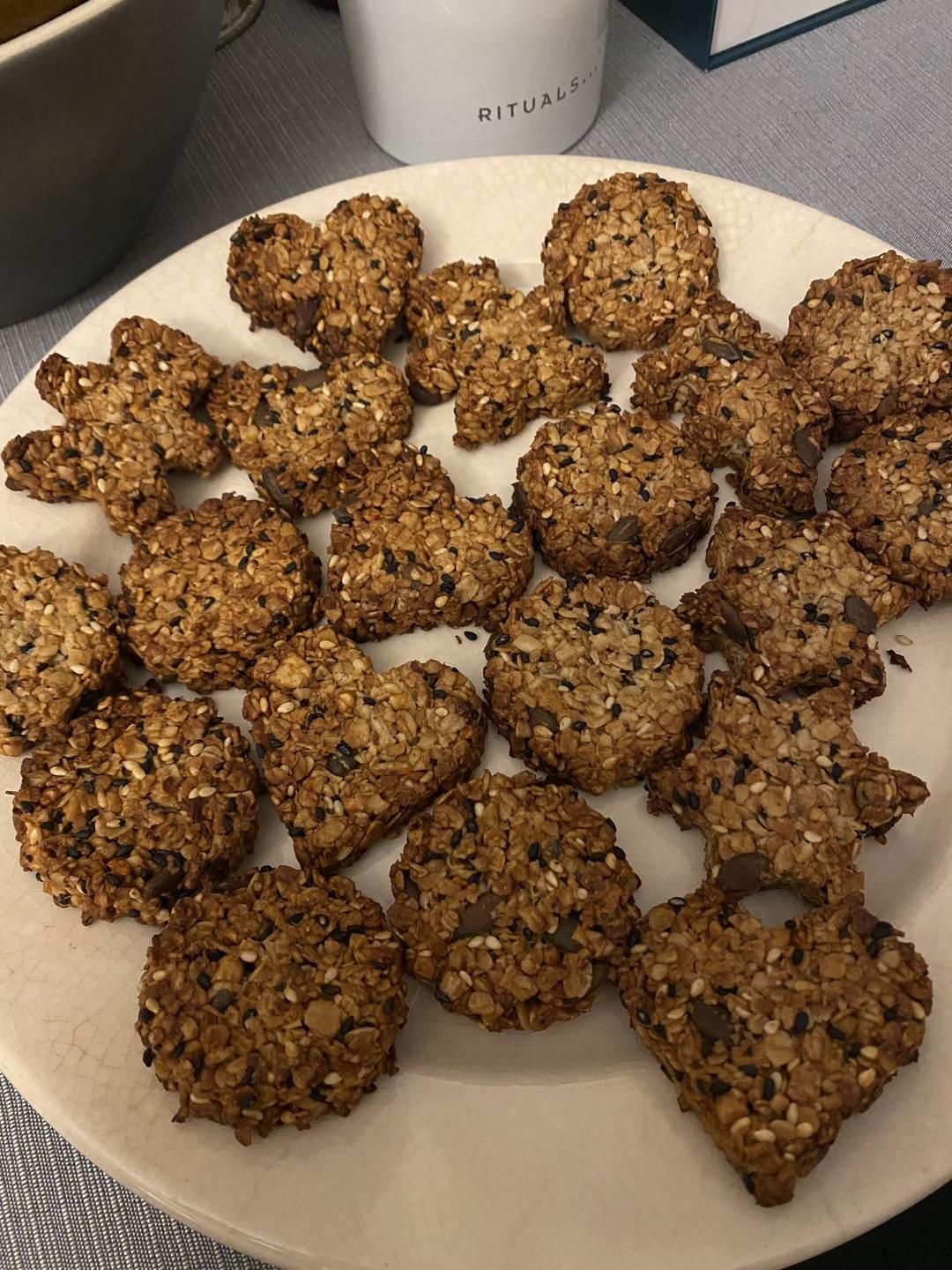 无糖低油减脂燕麦饼干