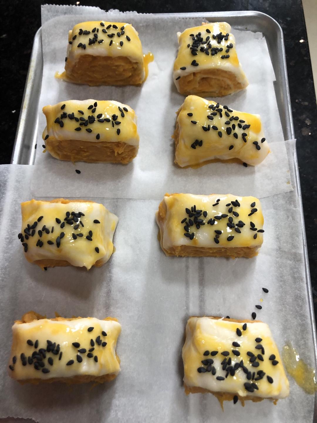 手抓饼红薯卷的做法