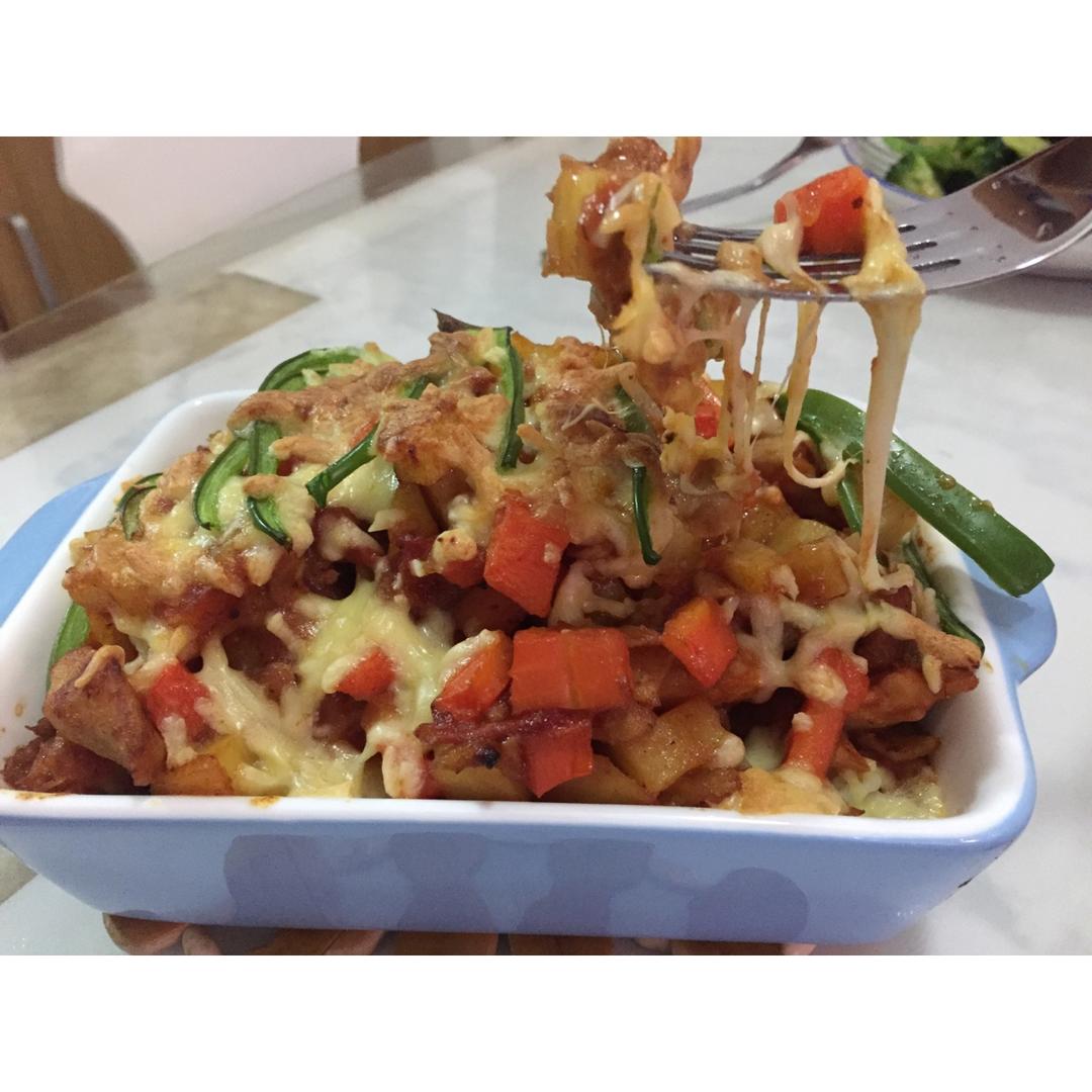 番茄鸡肉浓情焗饭【两人份】