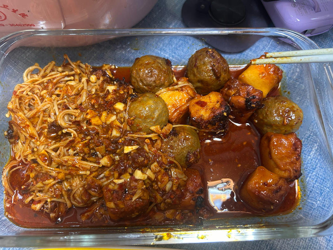 ㊙️制酱料❗️巨好吃烤金针菇！