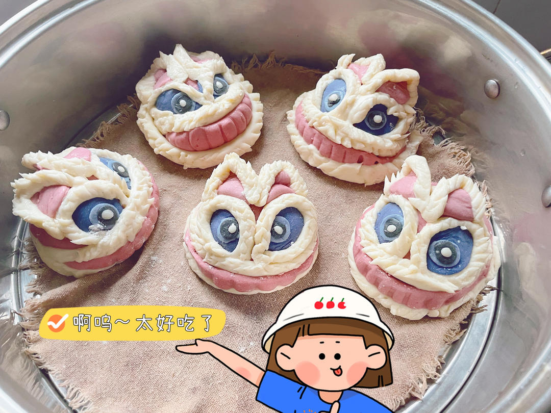 🧨国潮来袭｜醒狮馒头