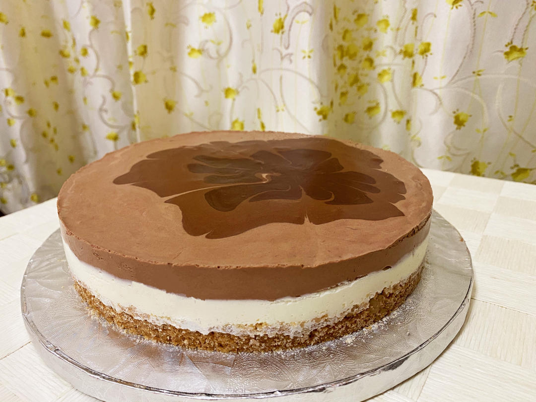 0失败黑白巧克力慕斯蛋糕(8寸配方)