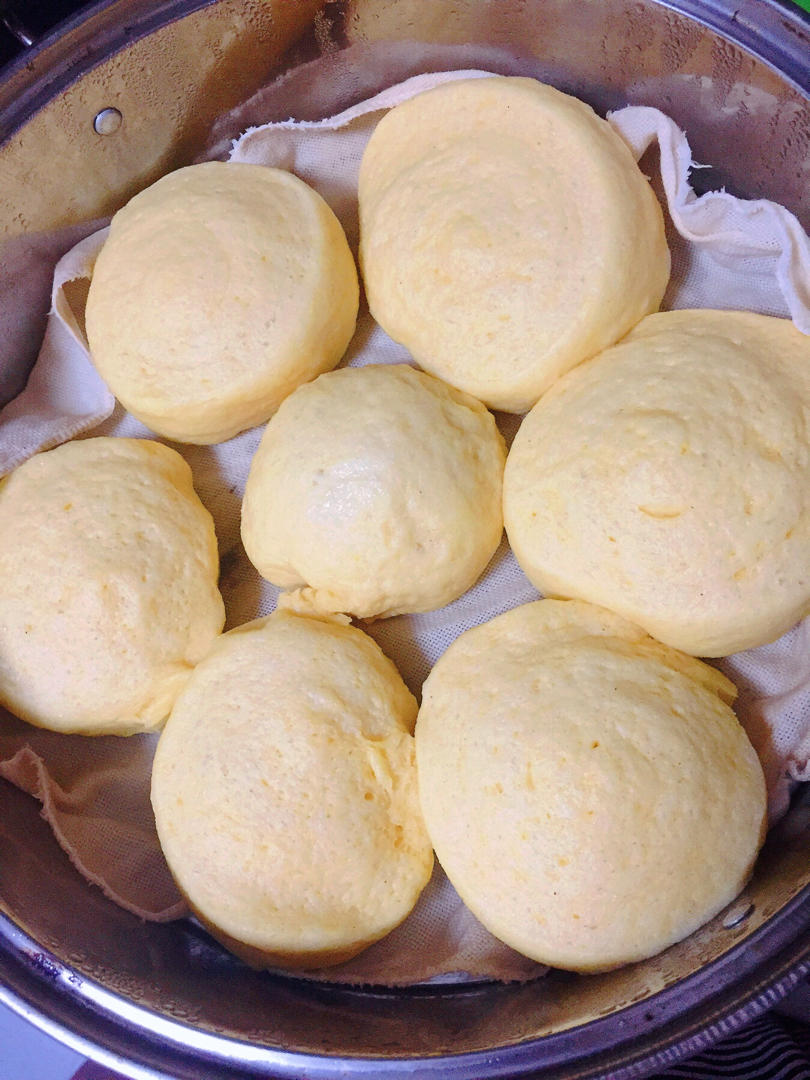 奶香玉米面馒头（一次发酵）