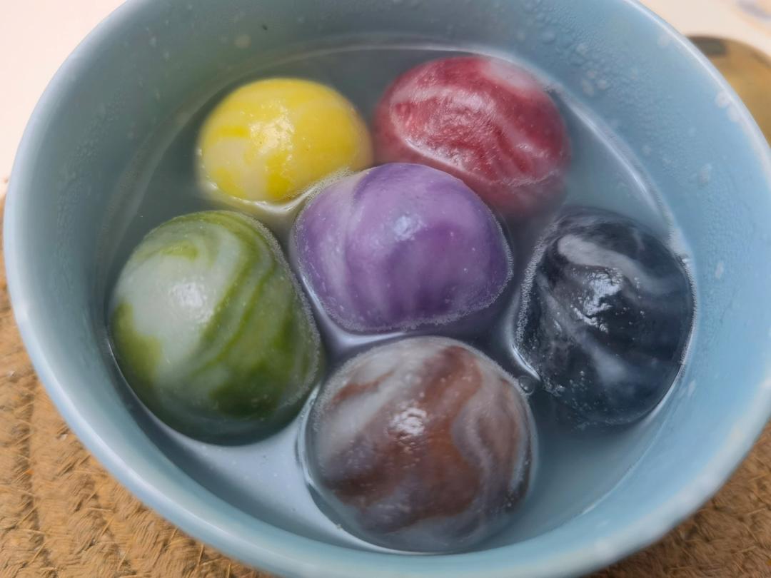元宵节食谱✨低糖低油💕高颜值大理石汤圆🍡
