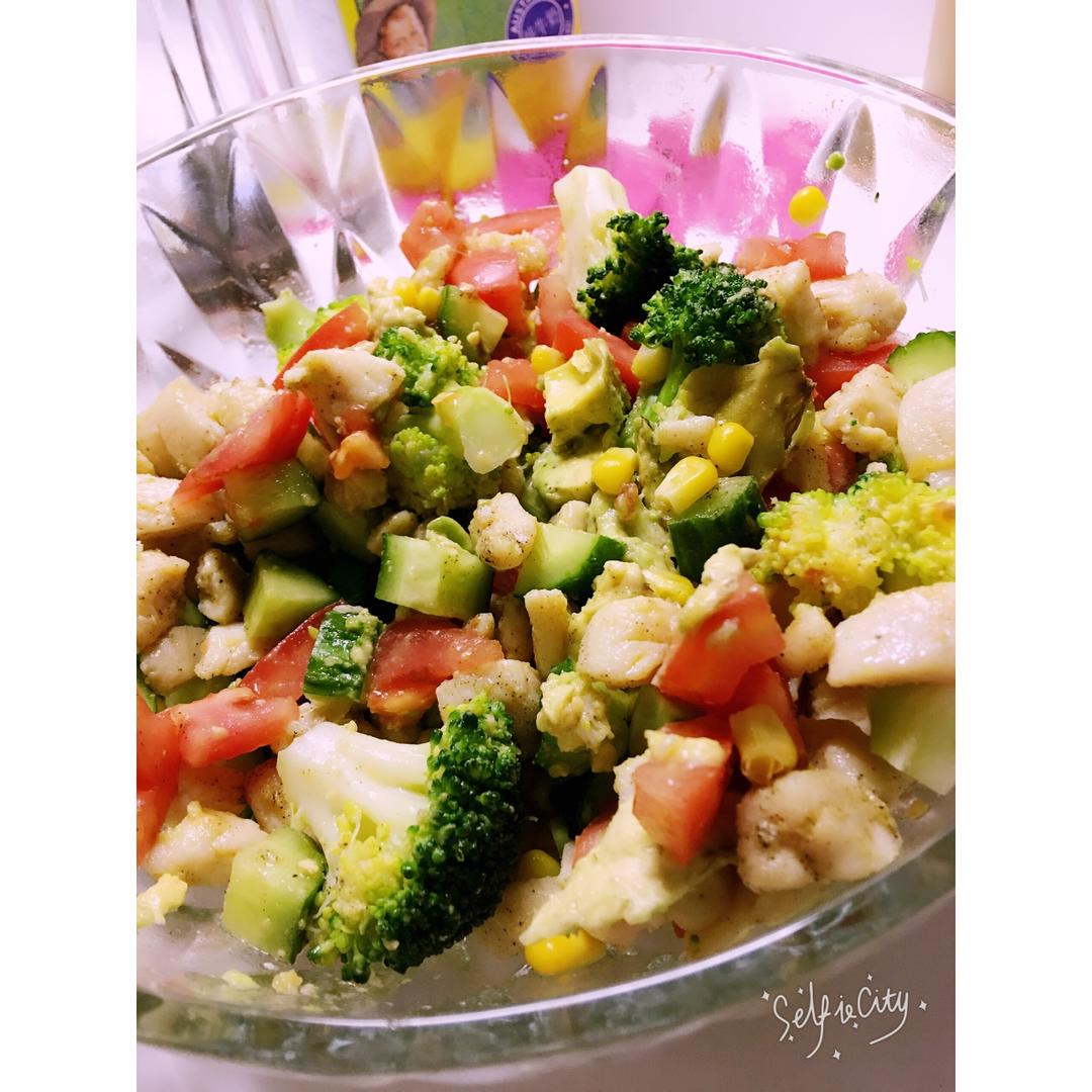 【减脂小厨房】牛油果沙拉