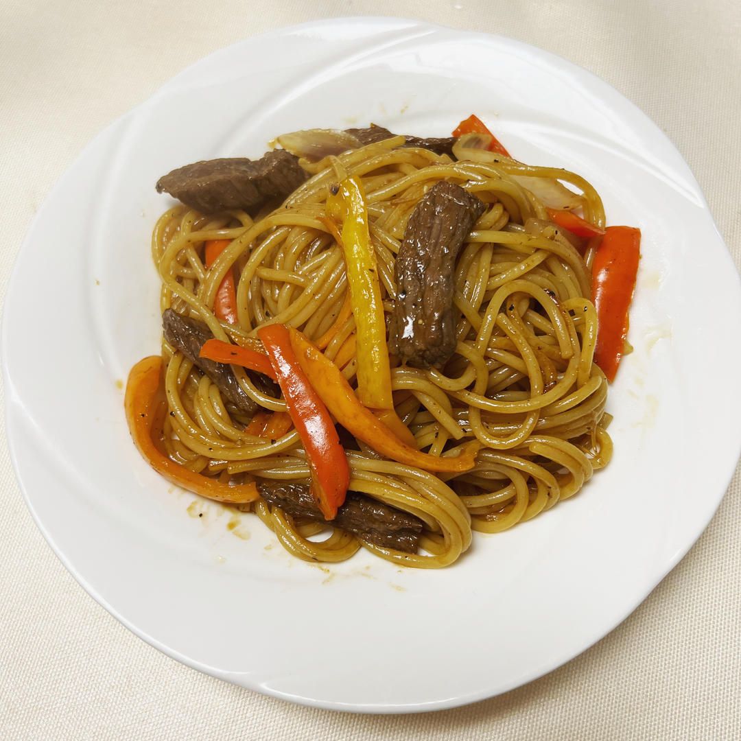 比餐厅好吃的黑椒牛柳意面🍝零失败简单教程