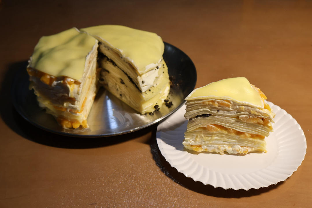 榴莲千层（超软糯蛋皮配方٩( ᐛ )و