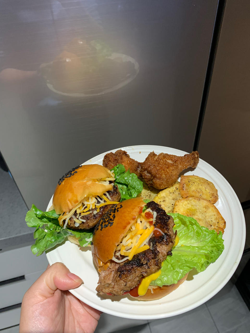 超详细汉堡牛肉饼｜附自制汉堡搭配#Healthymeals#减脂必撸16