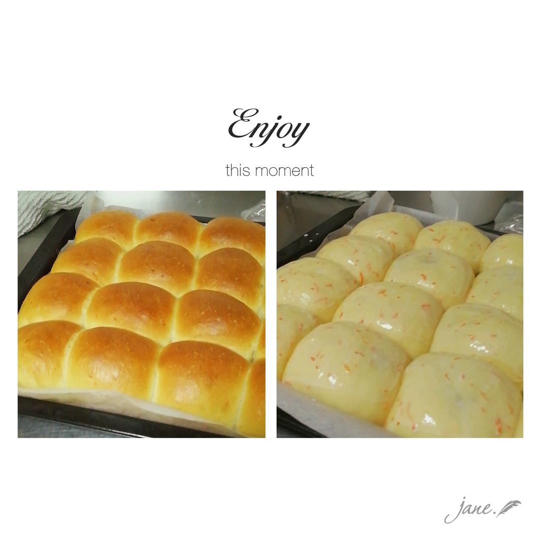 胡萝卜餐包（超柔小面包）