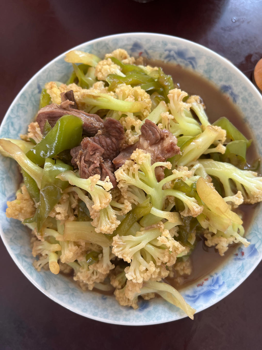 0失败菜花炒肉