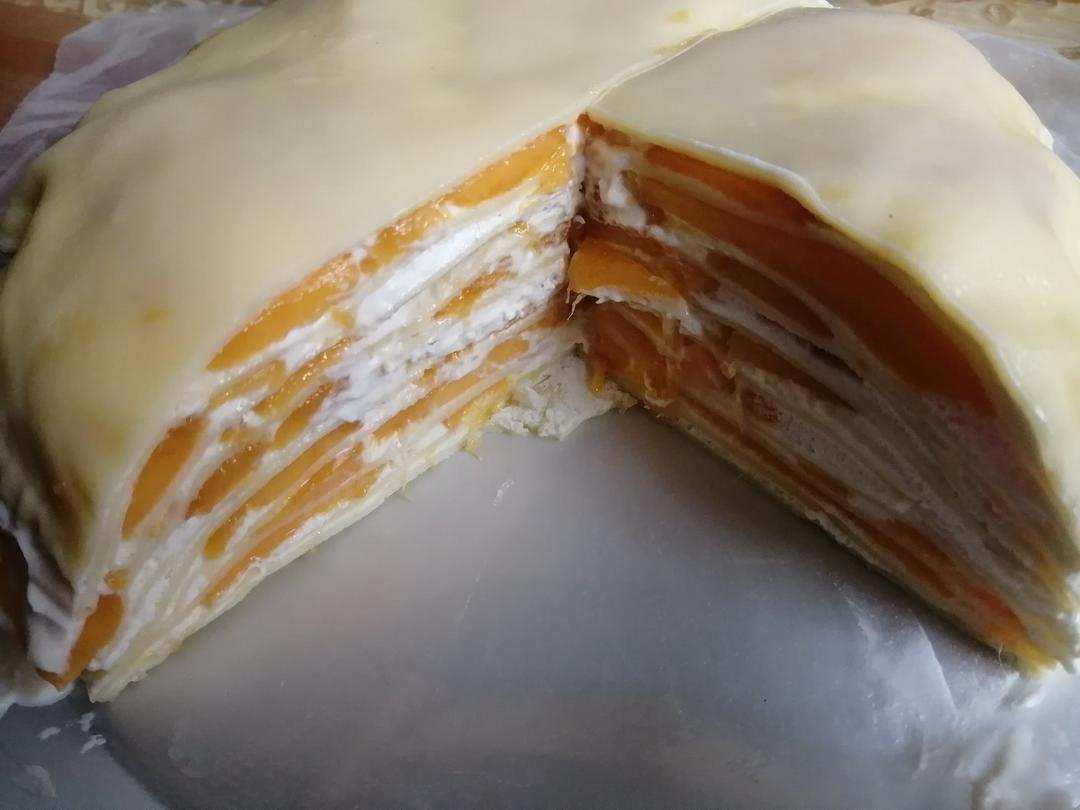 芒果千层蛋糕，100%成功告别煎皮无能
