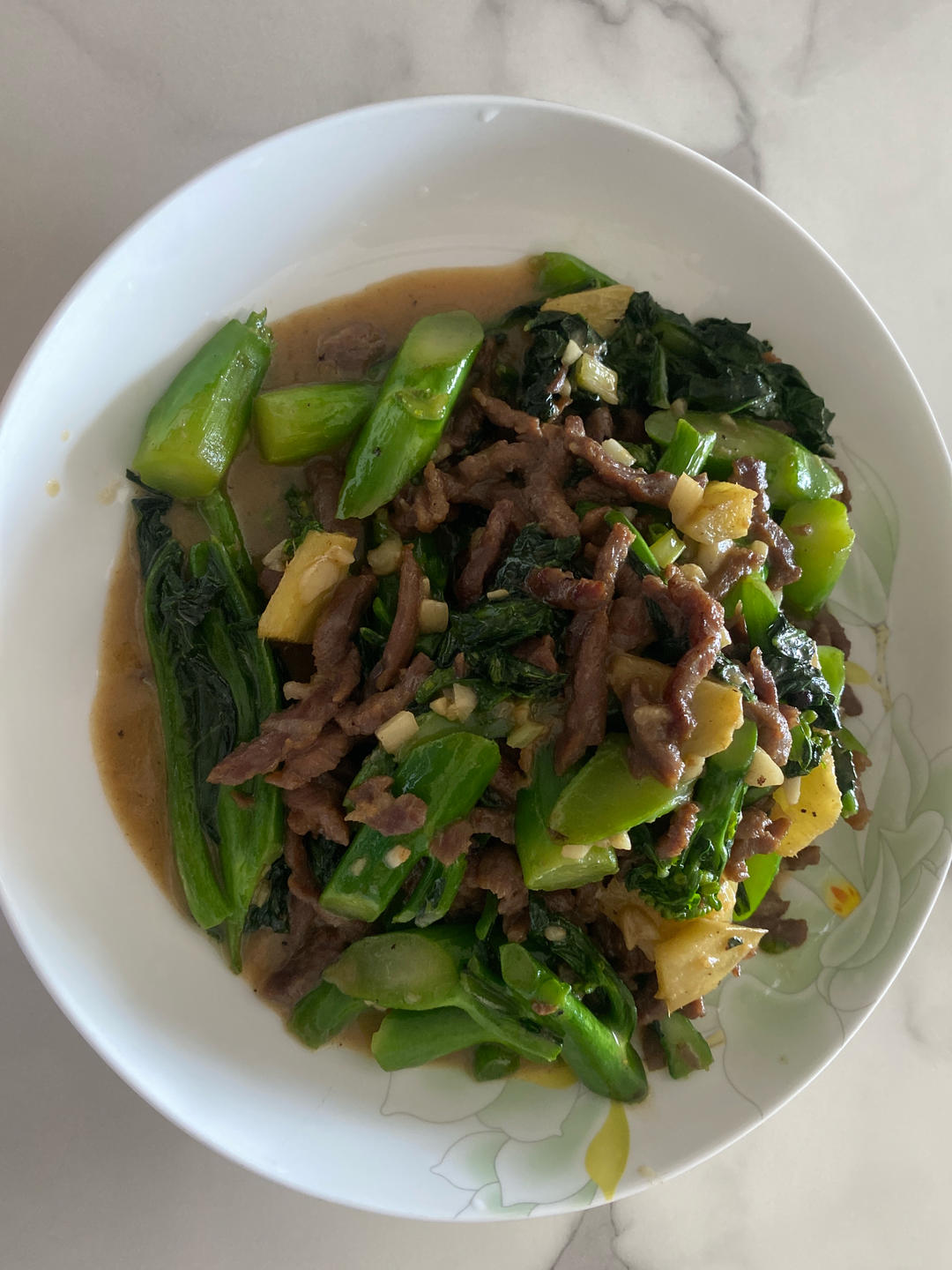 爽脆嫩滑的芥兰炒牛肉
