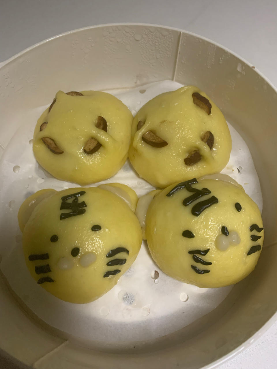 简单易做的小老虎馒头