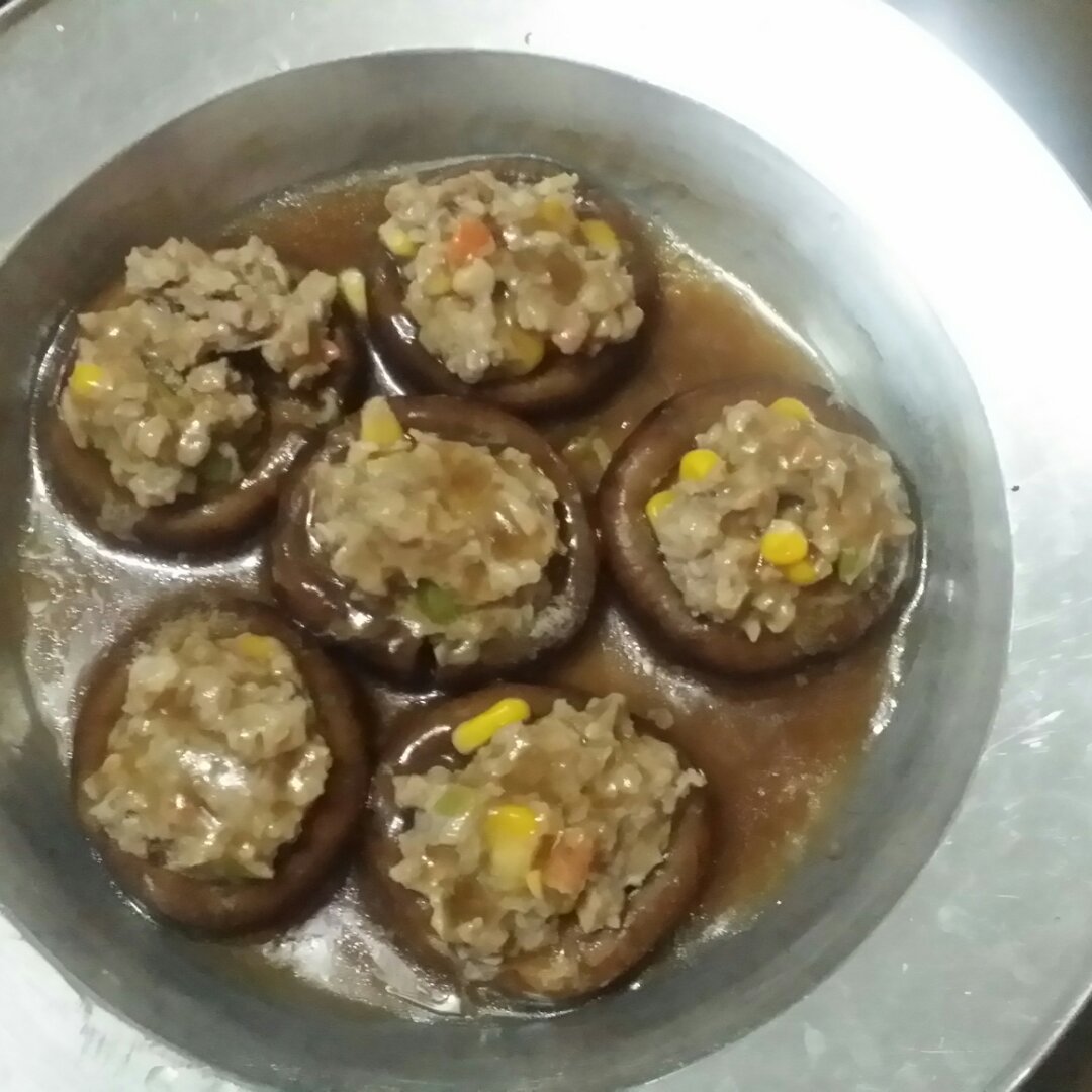 豆腐肉末酿香菇