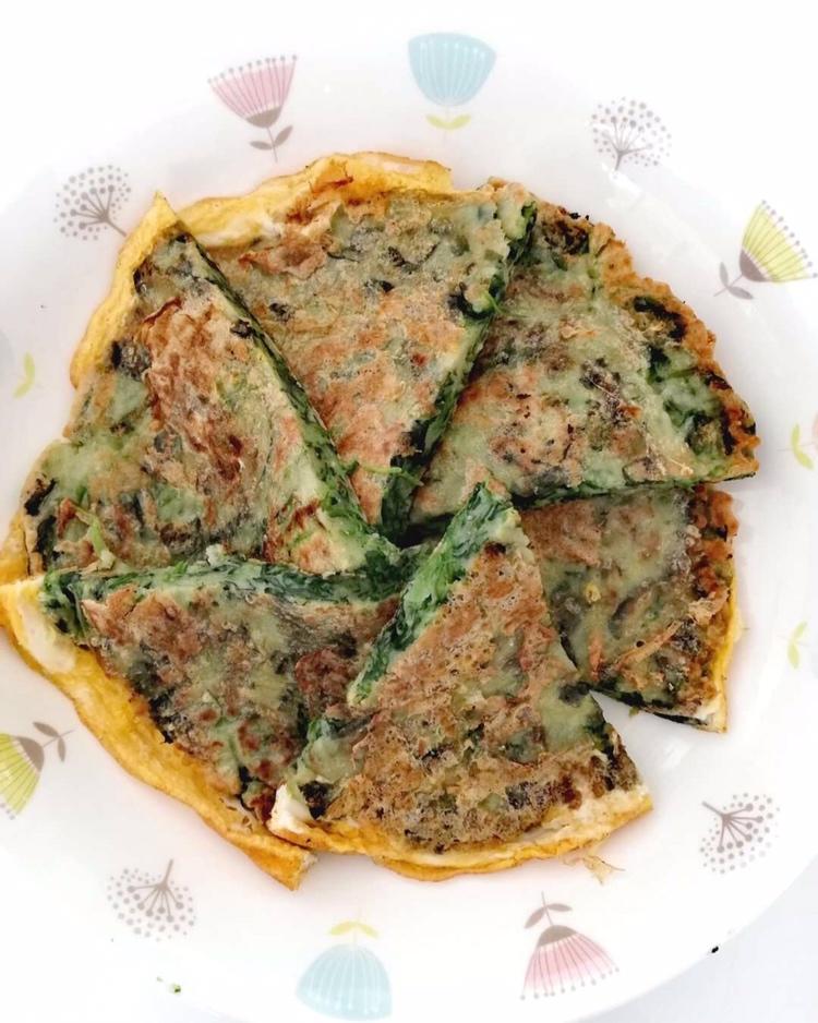 低脂菠菜蛋饼