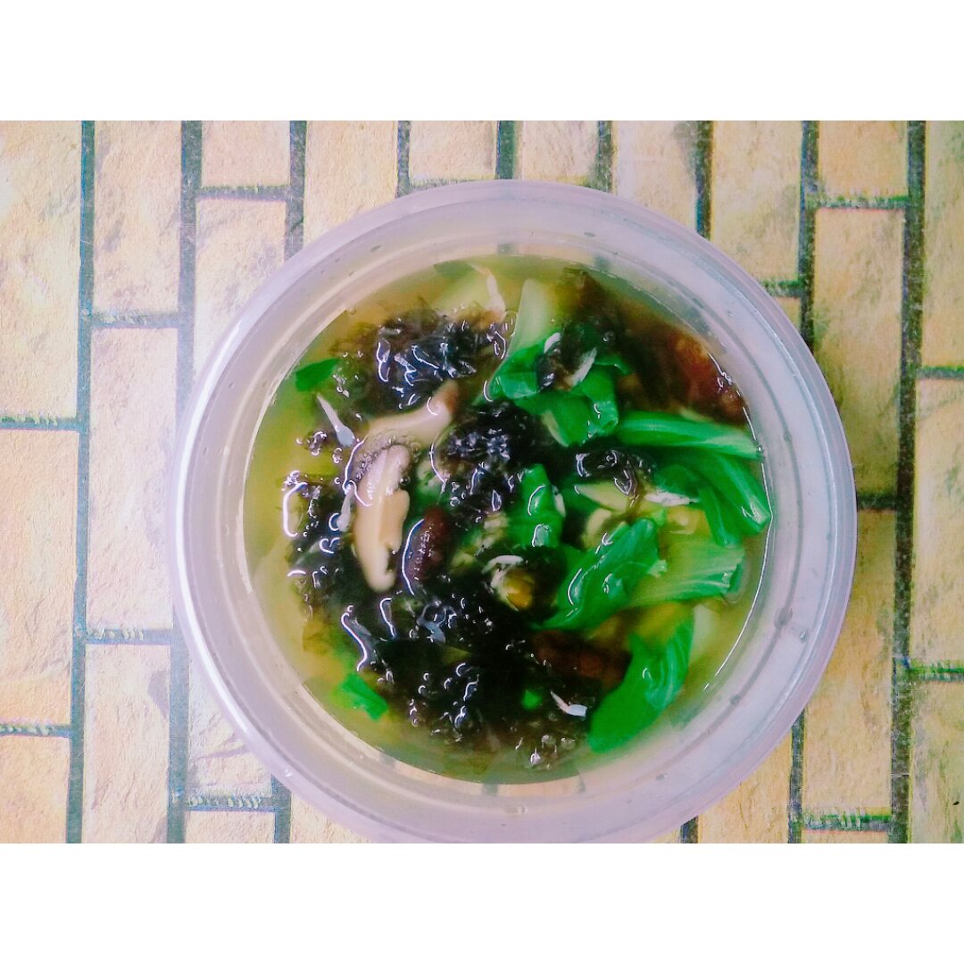 小白菜虾皮汤