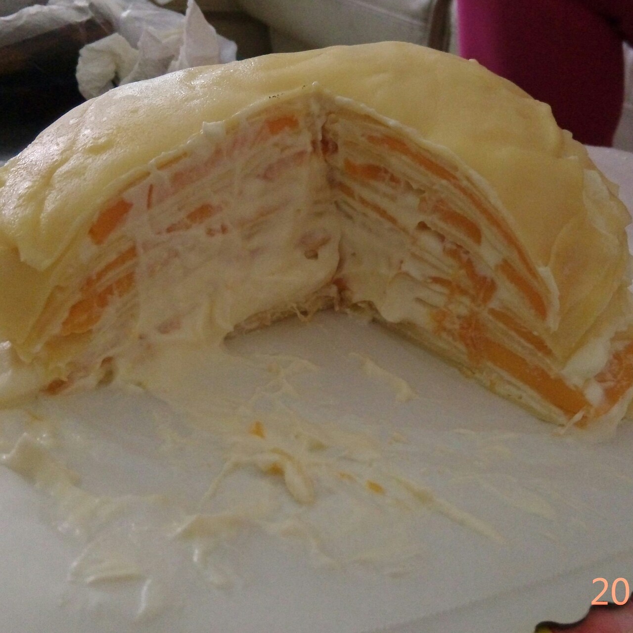 芒果千层蛋糕，100%成功告别煎皮无能