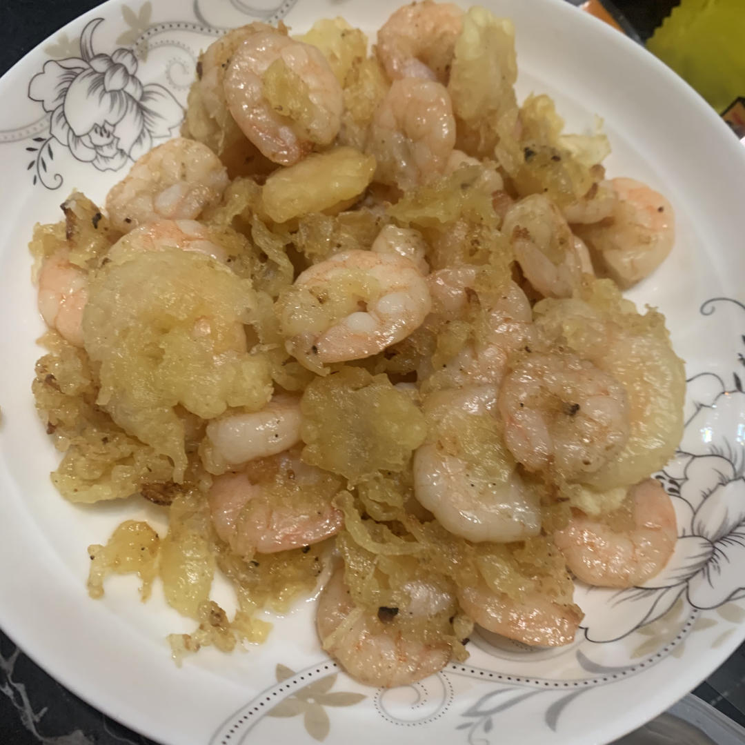 好吃停不下来椒盐虾仁❗️外酥里嫩❗️
