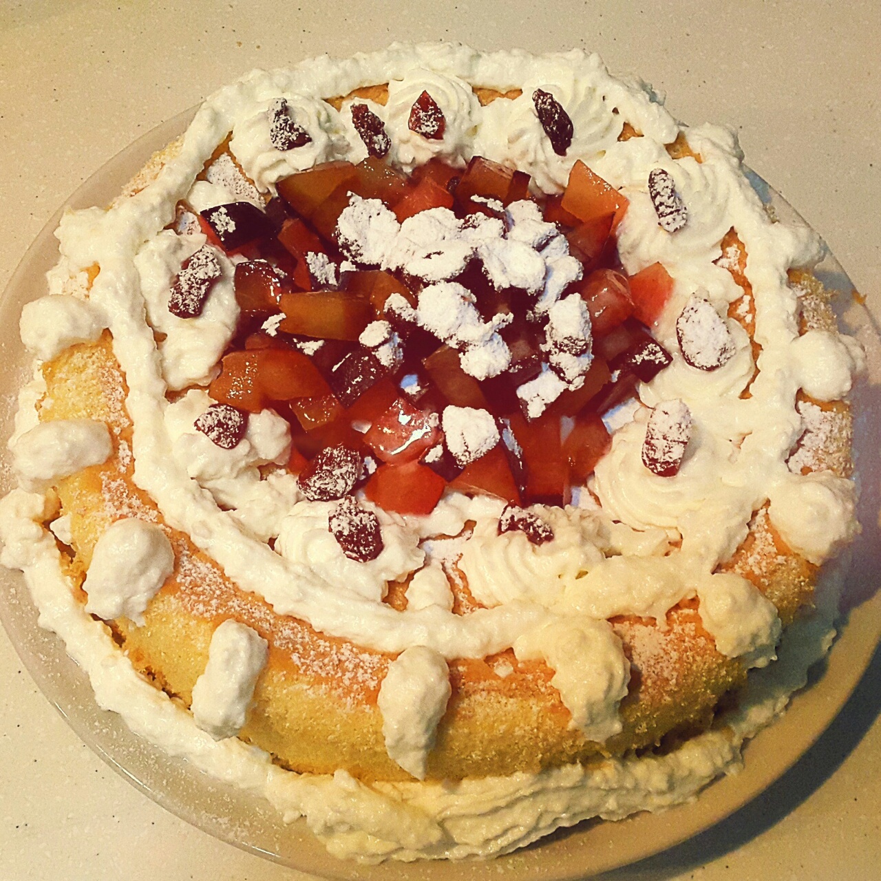 8寸戚风蛋糕（改良君之配方）#皮黑森林#