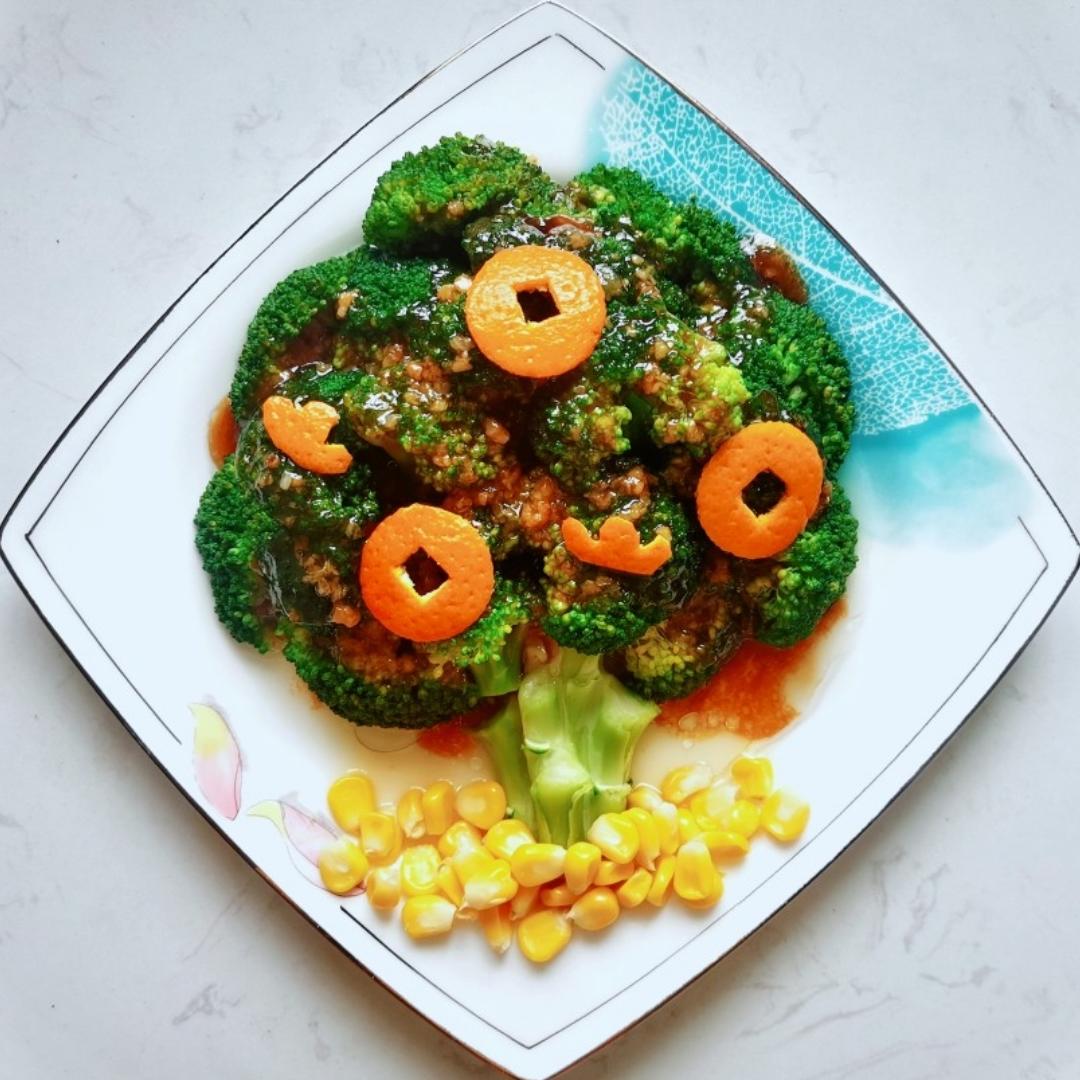 开运年菜❗️寓意吉祥✨西兰花发财树