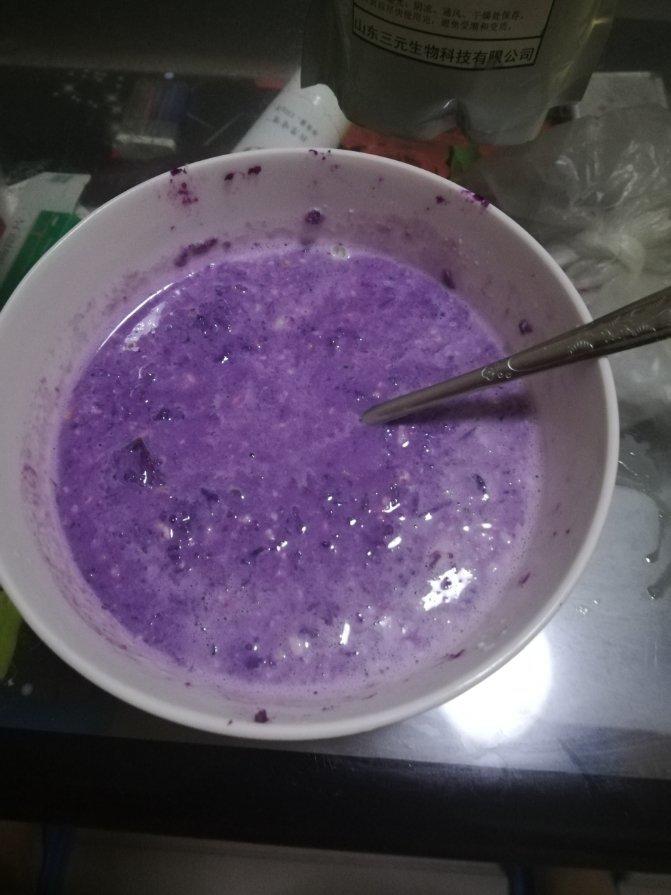 紫薯牛奶燕麦粥