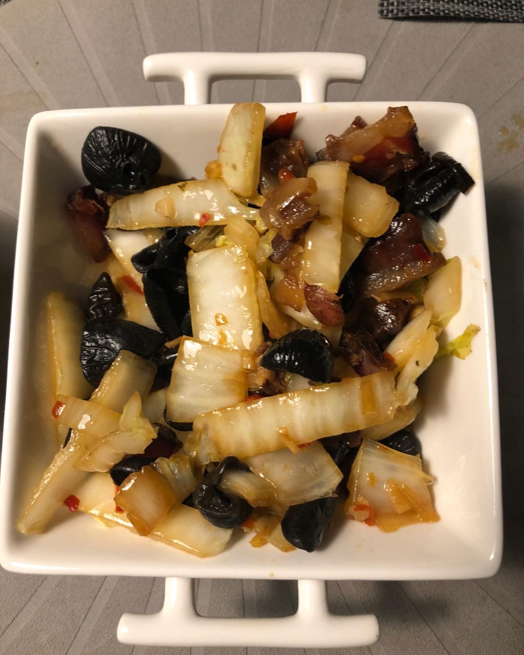 干锅腊肉白菜帮