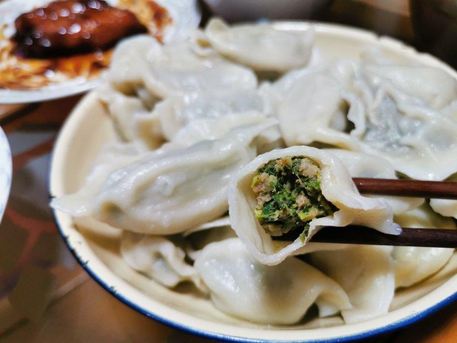 荠菜鲜肉饺子
