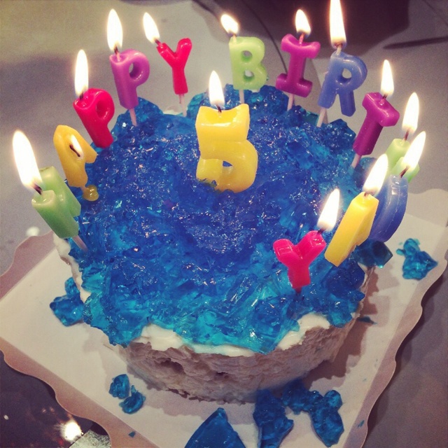 蓝色の海洋酸奶慕斯蛋糕