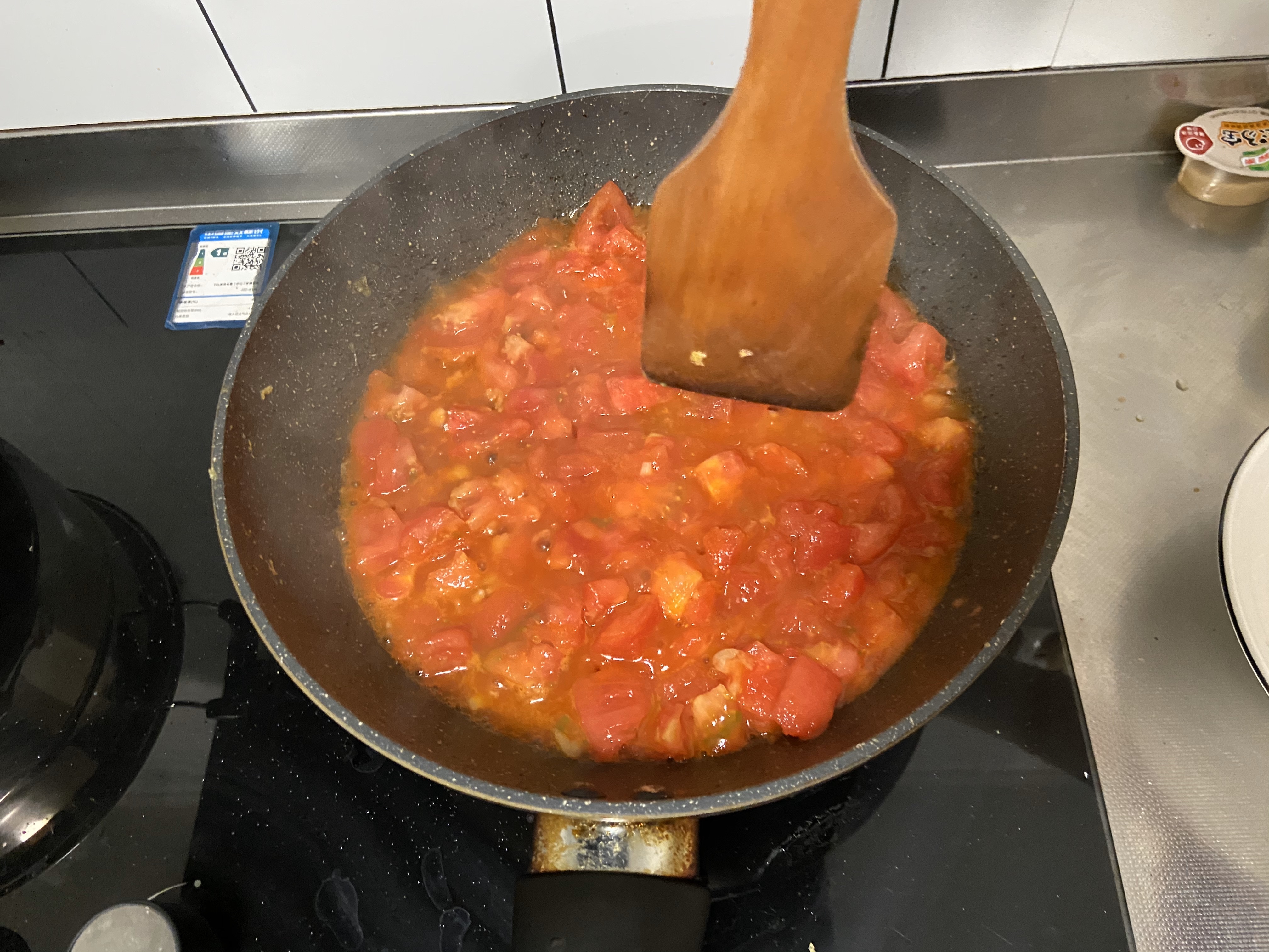 浓郁版番茄炒鸡蛋（包括去皮方法）的做法 步骤10