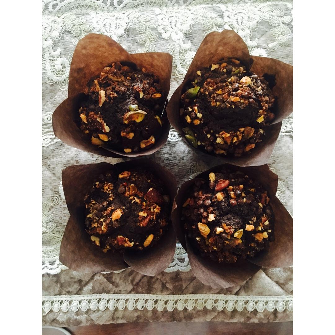 浓情巧克力摩卡马芬<Chocolate Espresso Muffins>