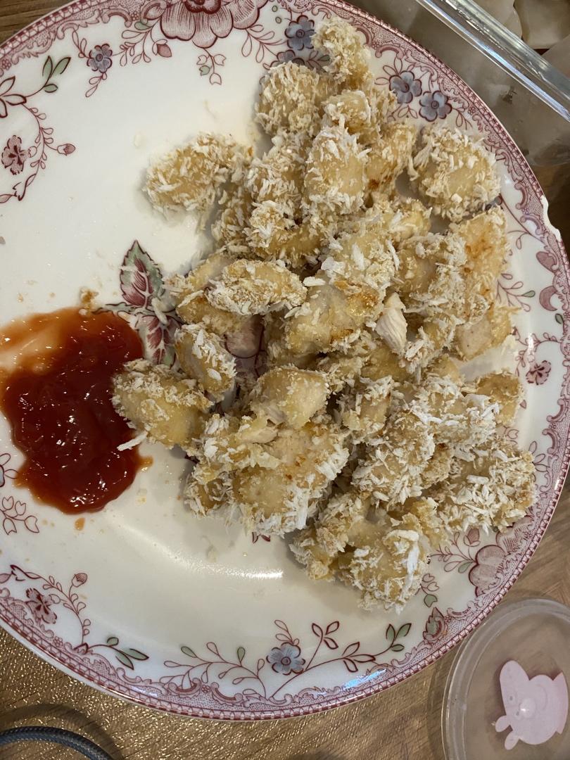 低卡低脂烤箱版鸡米花