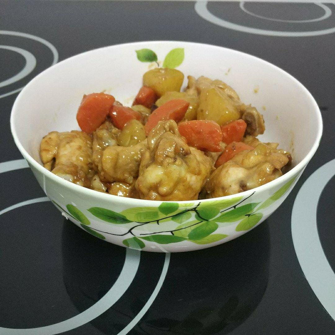 土豆焖鸡腿